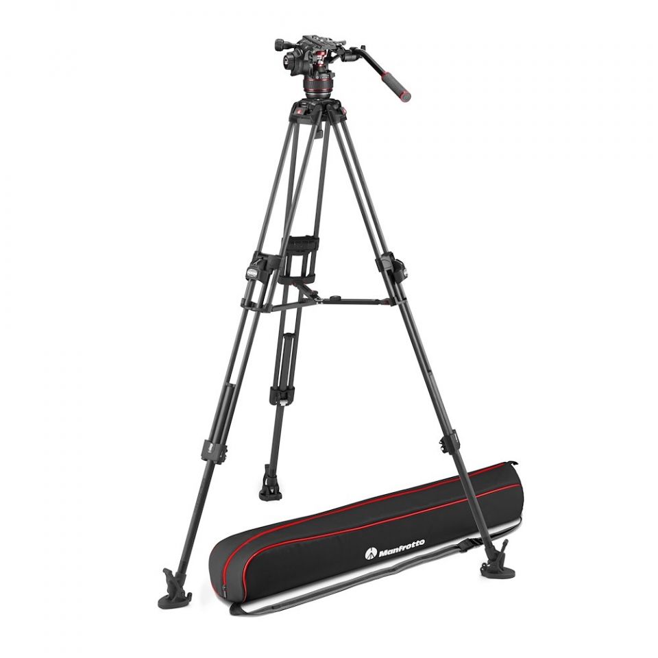 Manfrotto MVK608TWINFA Alu Fast Twin Leg MS tripod + Nitrotech 608 Video head