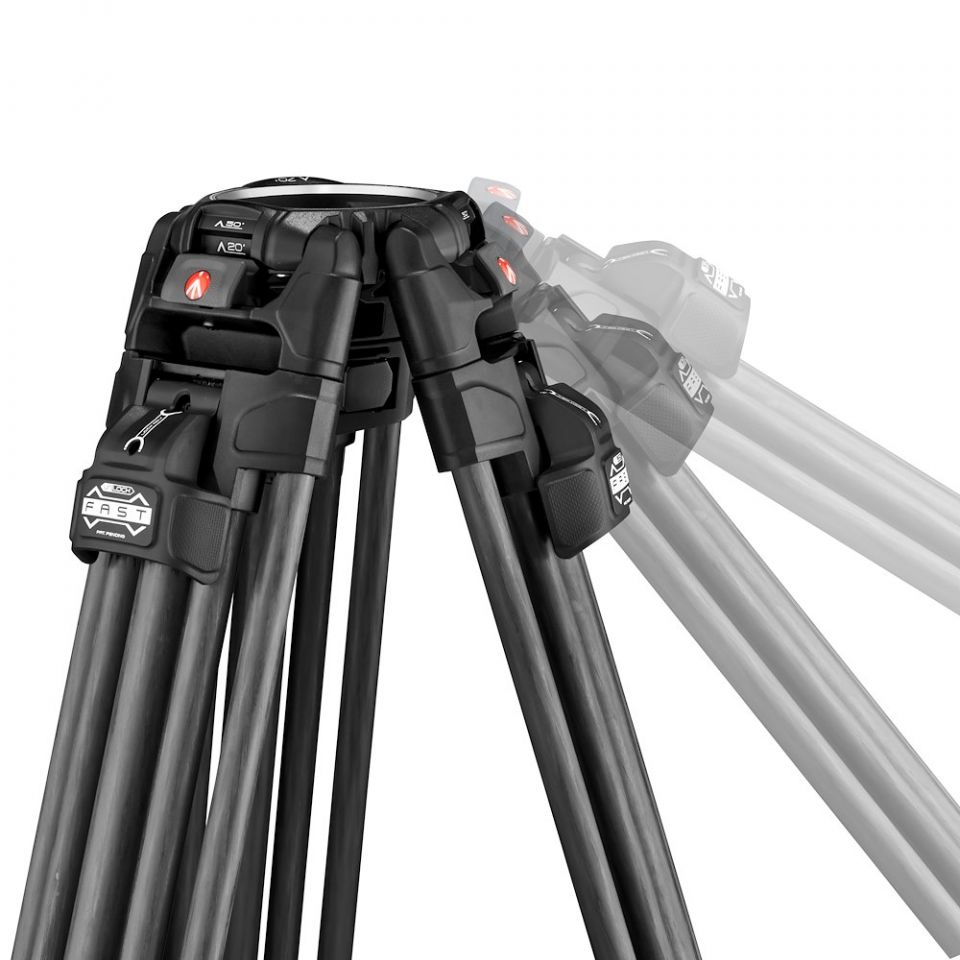 Manfrotto MVK608TWINFA Alu Fast Twin Leg MS tripod + Nitrotech 608 Video head