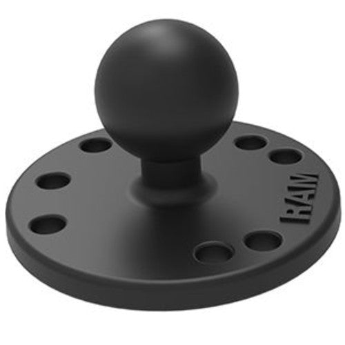 RAM-B-202U 2.5" Composite Round Base with AMP's Hole Pattern & 1" Ball