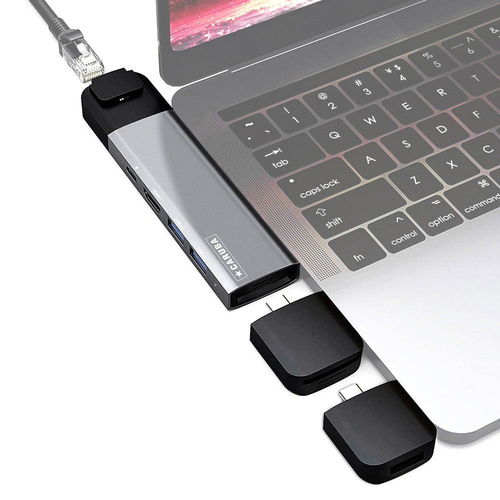 Caruba Multi-Functional 9-in-1 USB-C Hub Space Grey