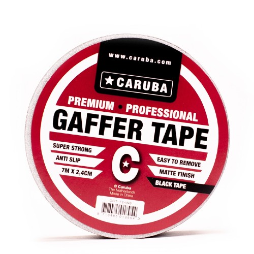Caruba Gaffer Tape Nano Roll 7 mtr x 2.4cm Black