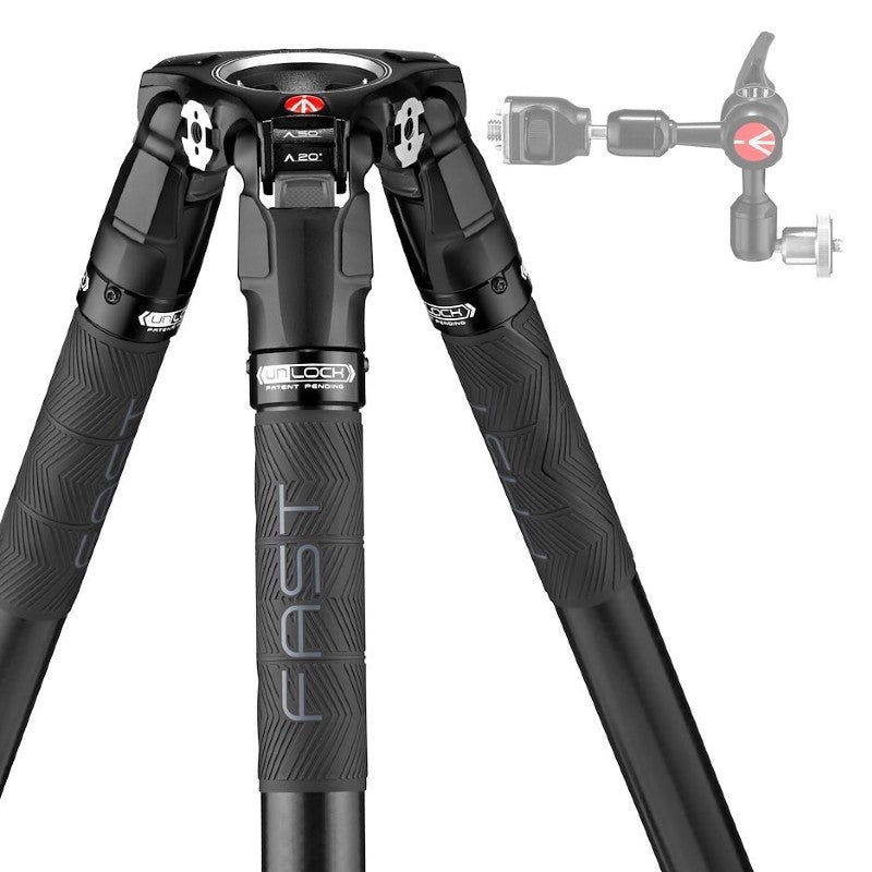 Manfrotto MVK504XTWINGC Carbon Twin Leg GS tripod + 504X Video head