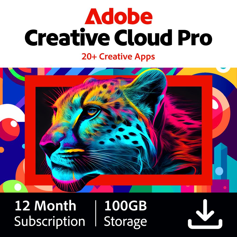Adobe Creative Cloud Pro Individual - 100GB - 12 month / 1 device - PC/MAC *DOWNLOAD*