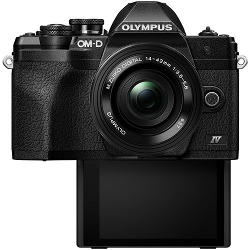 Olympus OM-D E-M10 Mark IV System Camera in black + 14-42mm EZ Lens in black