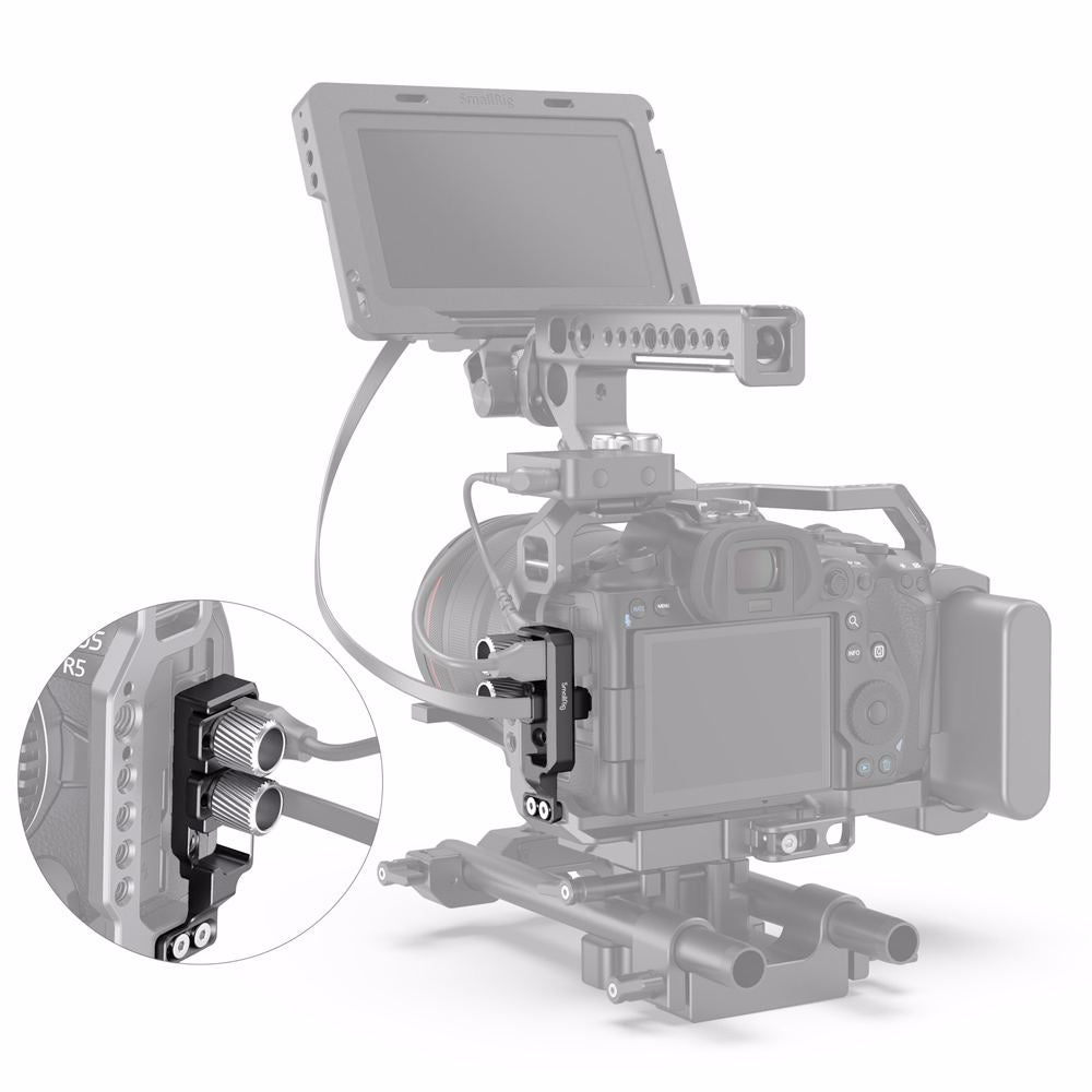 SmallRig 2981 HDMI and USB-Cable Clamp for the EOS R5 and R6 Cage