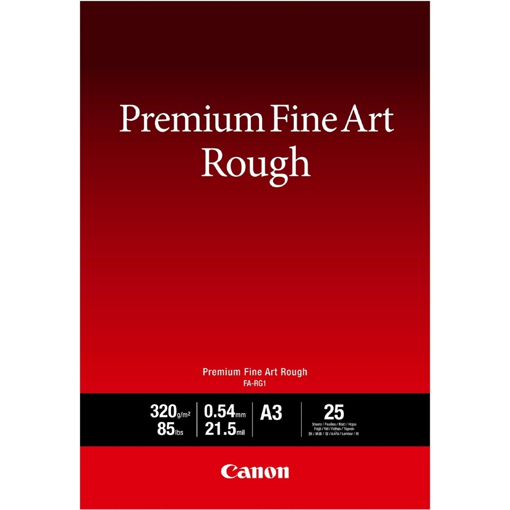 Canon FA-RG 1 Premium FineArt Rough A3 Paper 25 Sheets 320 gsm