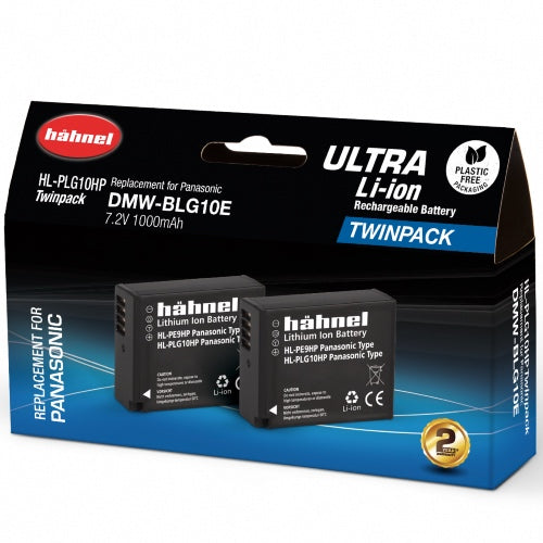 Hahnel HL-PLG10HP Ultra - Panasonic DMW-BLG10E Twin Pack