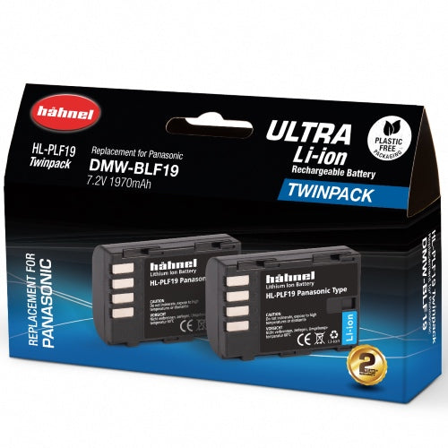 Hahnel HL-PLF19 Ultra - Panasonic DMW-BLF19 Twin Pack