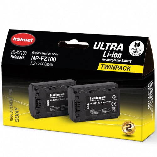 Hahnel HL-XZ100 Ultra - Sony NP-FZ100 Twin Pack