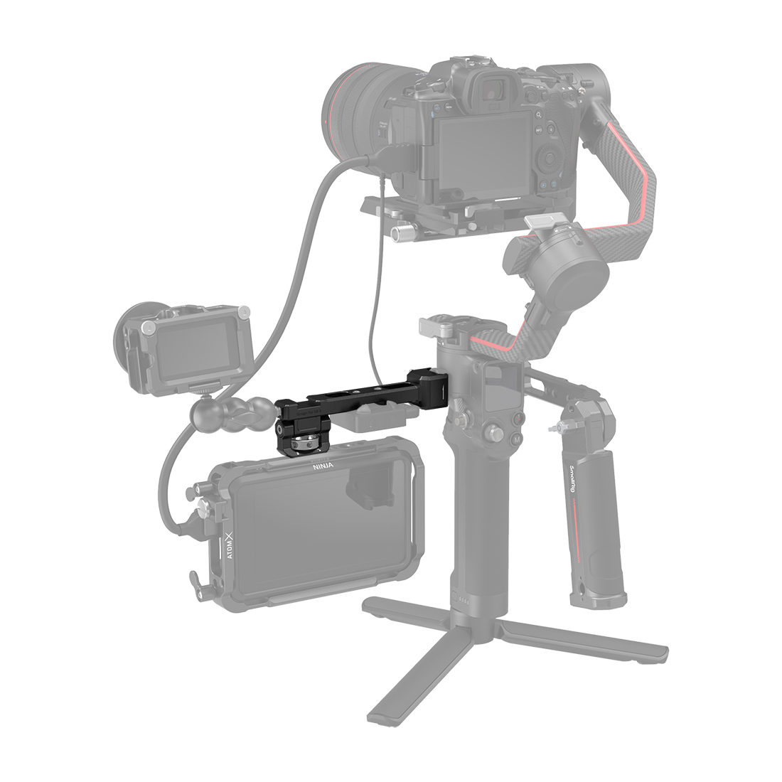 SmallRig 3026 Monitor Mount with NATO Clamp for DJI RS 2/RSC 2