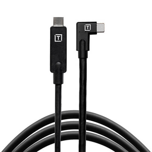 Tether Tools TetherPro USB-C to USB-C Right Angle - black
