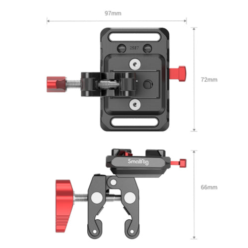 SmallRig 2989 Mini V Mount Battery Plate with Crab-Shaped Clamp