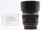Canon EF-S 60mm F/2.8 USM Macro + ET-67B zonnekap SN:40951091 occasion