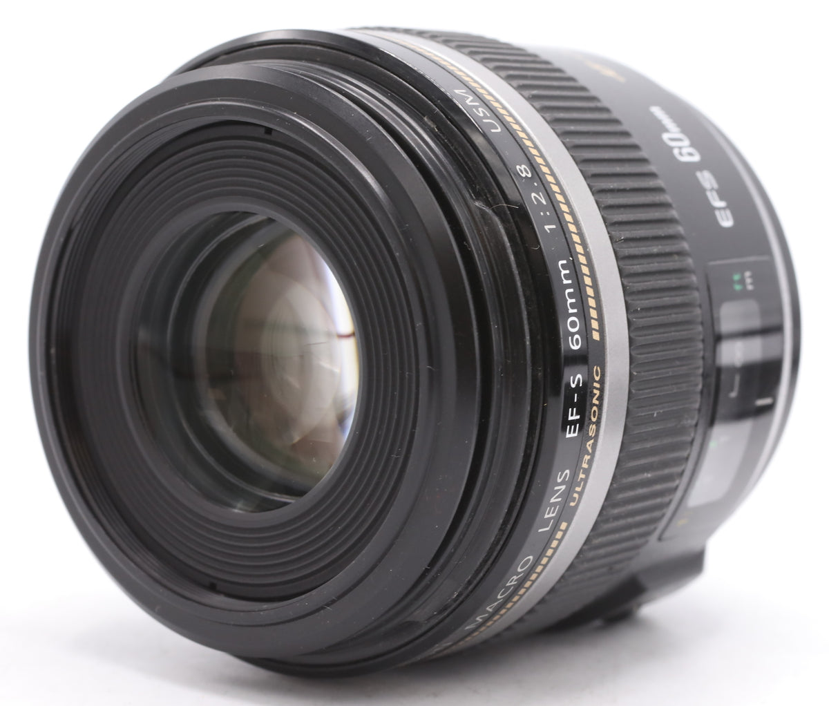 Canon EF-S 60mm F/2.8 USM Macro + ET-67B zonnekap SN:40951091 occasion