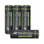 GP AA Battery Rechargeable GP NiMH 2000 mAh ReCyko Pro Photoflash 1.2V 4 pcs.