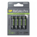 GP AA Battery Rechargeable GP NiMH 2000 mAh ReCyko Pro Photoflash 1.2V 4 pcs.