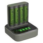 GP M451 USB battery charger + 4x ReCyko AA 2600mAh batteries + docking station