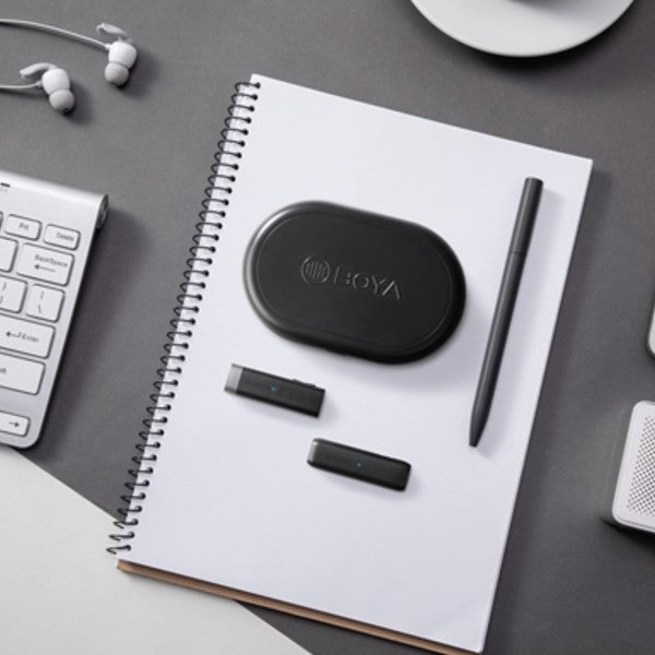 Boya BY-WM3U Wireless microphone with USB-C +3.5mm TRS & TRRS adapters