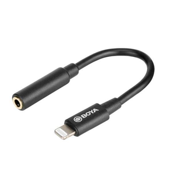 Boya BY-K3 3.5mm Female TRRS to Male Lightning Adapter Cable