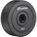 Leofoto CF-5 converter from 1/4-inch thread to 1/4-inch screw hole