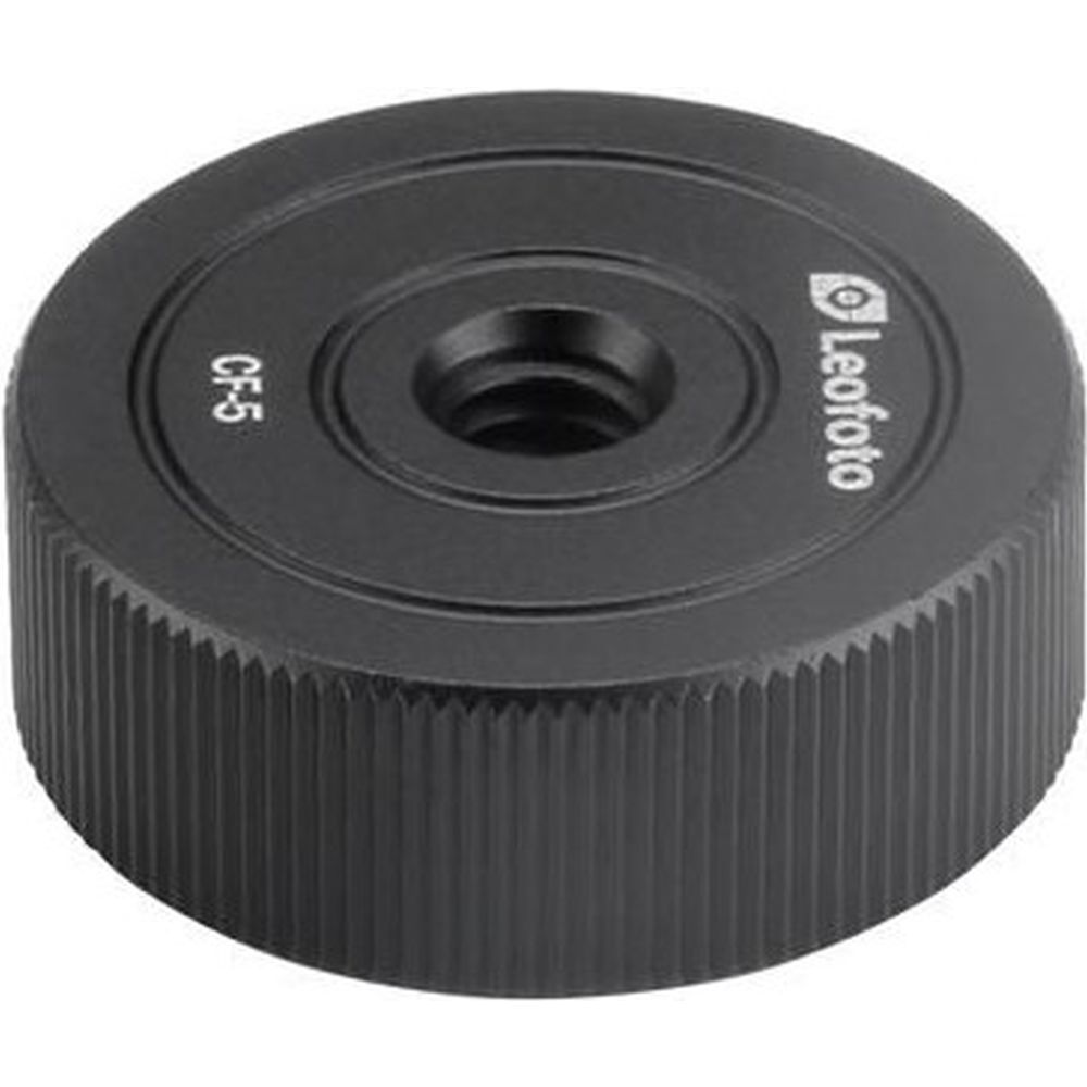 Leofoto CF-5 converter from 1/4-inch thread to 1/4-inch screw hole