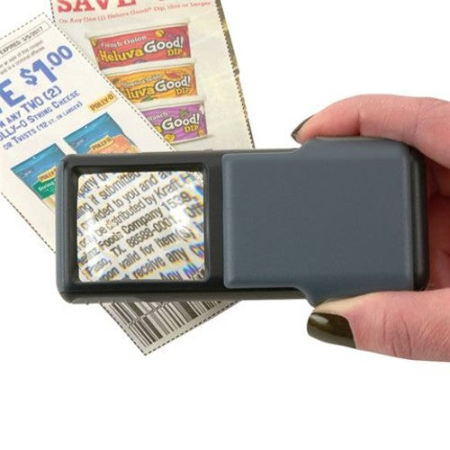 Carson Pop-Up Pocket Magnifier with LED 5x40mm