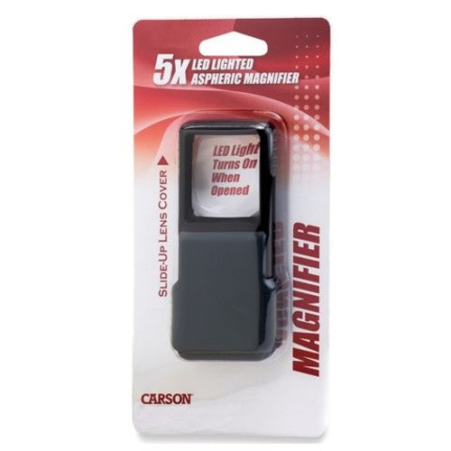 Carson Pop-Up Pocket Magnifier with LED 5x40mm