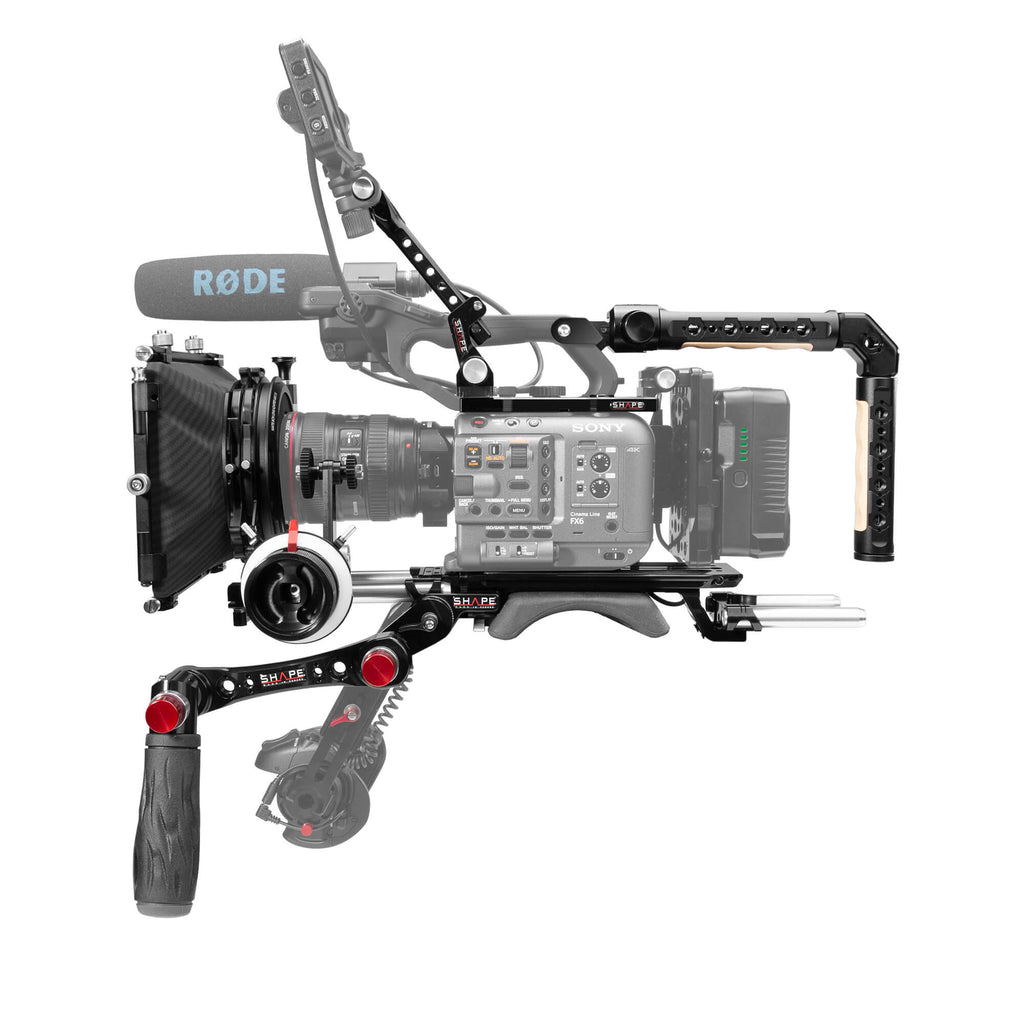Shape Sony FX6 Baseplate, Top Plate, Controller Top Handle,VF Mount, Matte Box, Follow Focus Pro