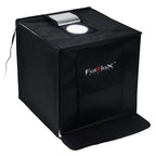 Fotodiox Pro LED Studio-in-a-Box for table photography - Includes light tent, integrated LED lighting, carrying bag and four backgrounds