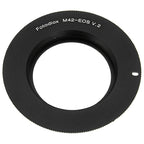 Fotodiox Lens Mount adapter Compatible with M42 Type 2 Screw Mount SLR Lens to Canon EOS (EF, EF-S) Mount SLR Camera Body - with Generation v10 Focus Confirmation Chip