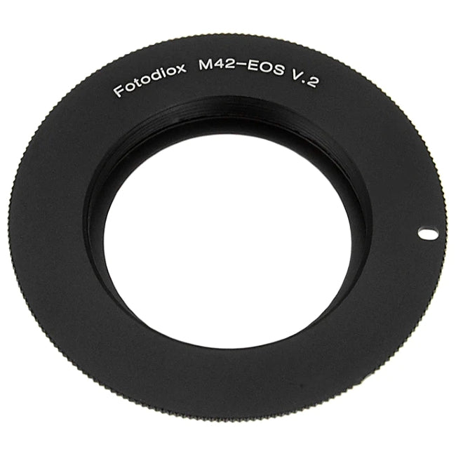 Fotodiox Lens Mount adapter Compatible with M42 Type 2 Screw Mount SLR Lens to Canon EOS (EF, EF-S) Mount SLR Camera Body - with Generation v10 Focus Confirmation Chip