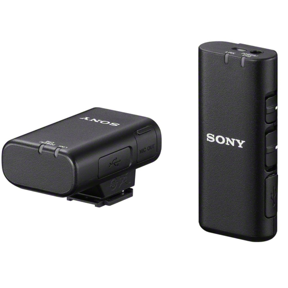 Sony Multi-interface Shoe Compatible Wireless Microphone with Compact Stereo Lavalier microphone kit