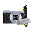 Canon PowerShot G7X Mark III Social Media Kit - Silver
