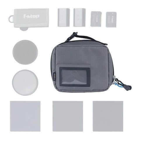 F-Stop Filter Case (Grey) Black Zipper
