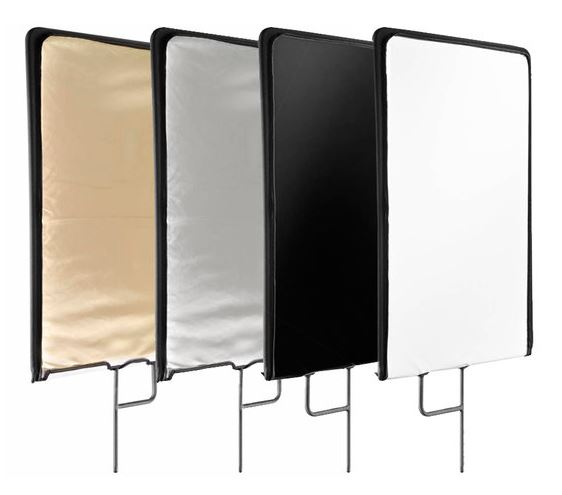 Bresser C-Stand Flag Panel 4-Color + Diffuse 75x90cm