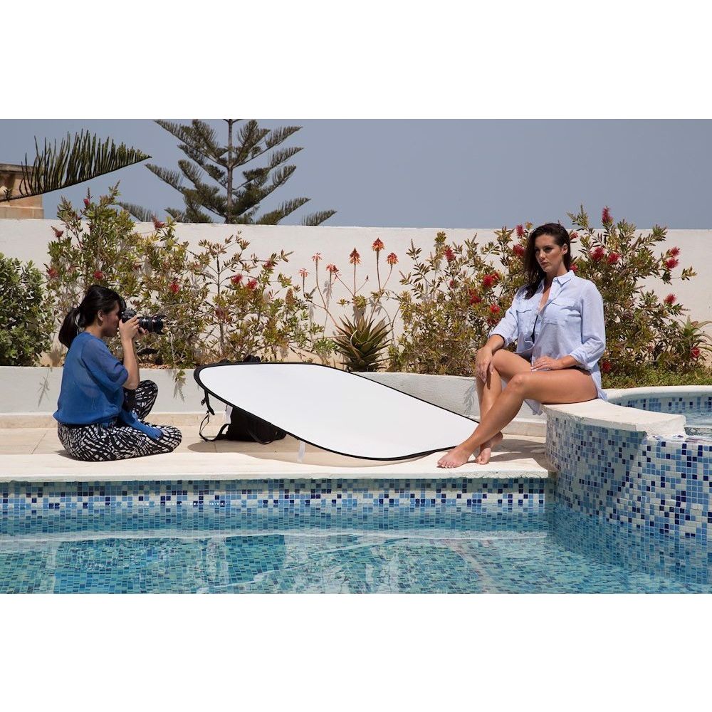Manfrotto foldable Panelite reflection screen 180x120cm sunfire/silver