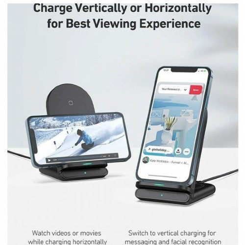 Aukey Aircore 2-in-1 Wireless Charging Stand - black