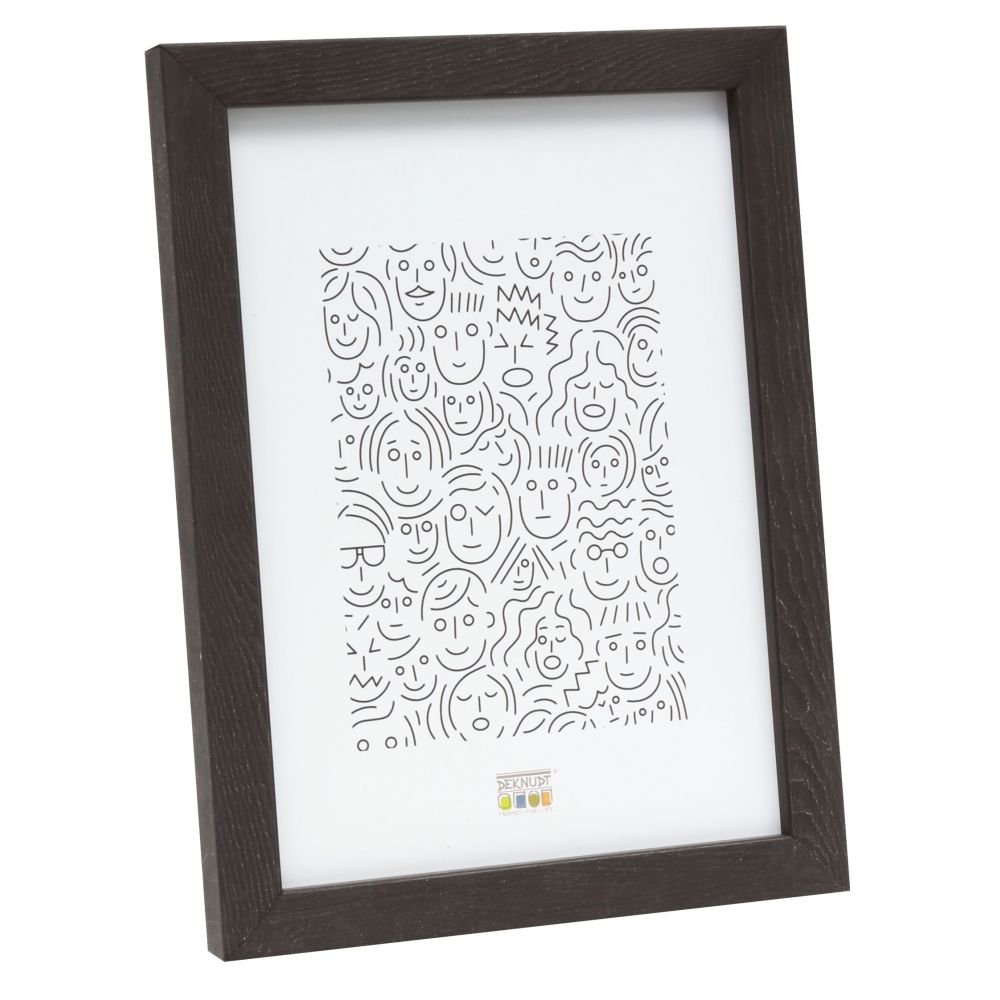 Deknudt Narrow wooden frame in dark brown 13x18 S43AH2