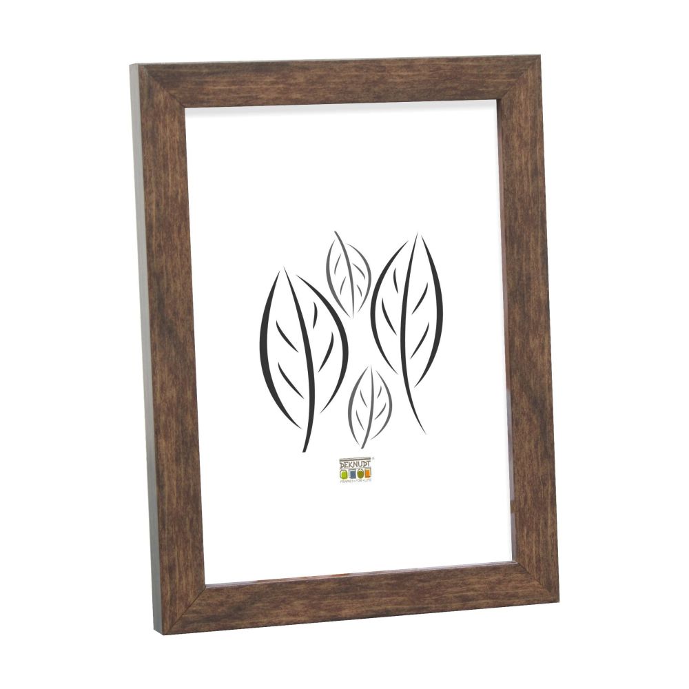 Deknudt Narrow frame in brown wood color 13x18 S43AH3