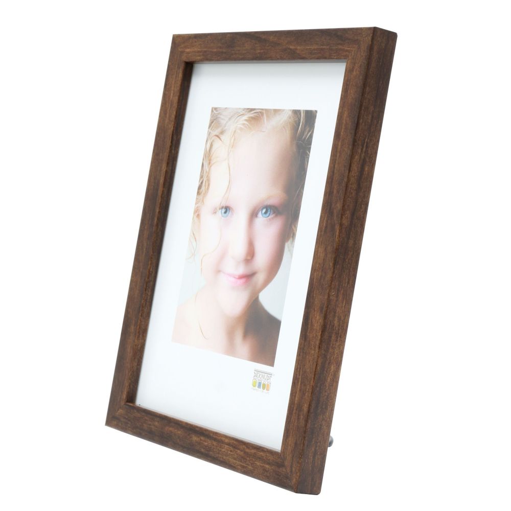 Deknudt Narrow frame in brown wood color 13x18 S43AH3