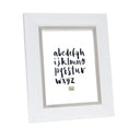 Deknudt Photo frame in white with silver trim 15x15 S41NK1