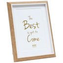 Deknudt Photo Frame in wood colour with white Trim and Passe-board 18x24