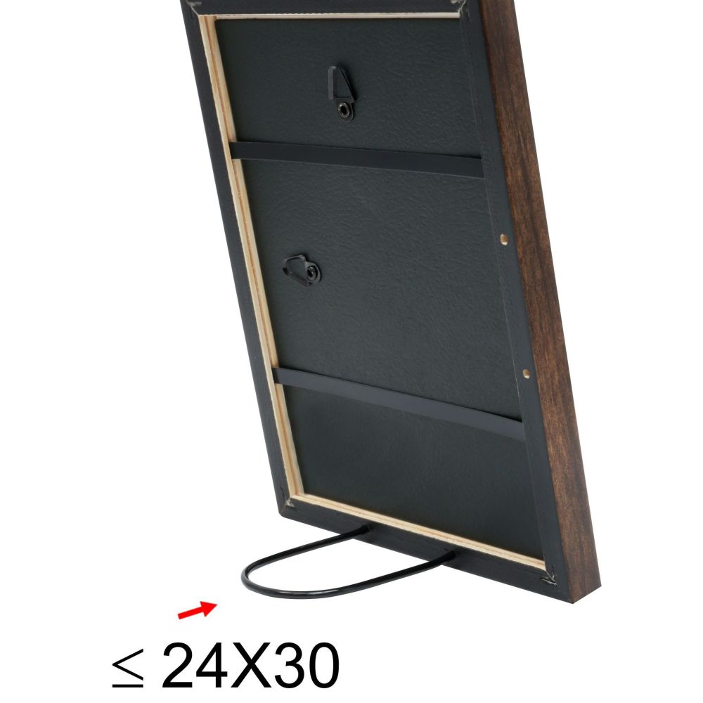 Deknudt Narrow frame in brown wood color 20x20 S43AH3