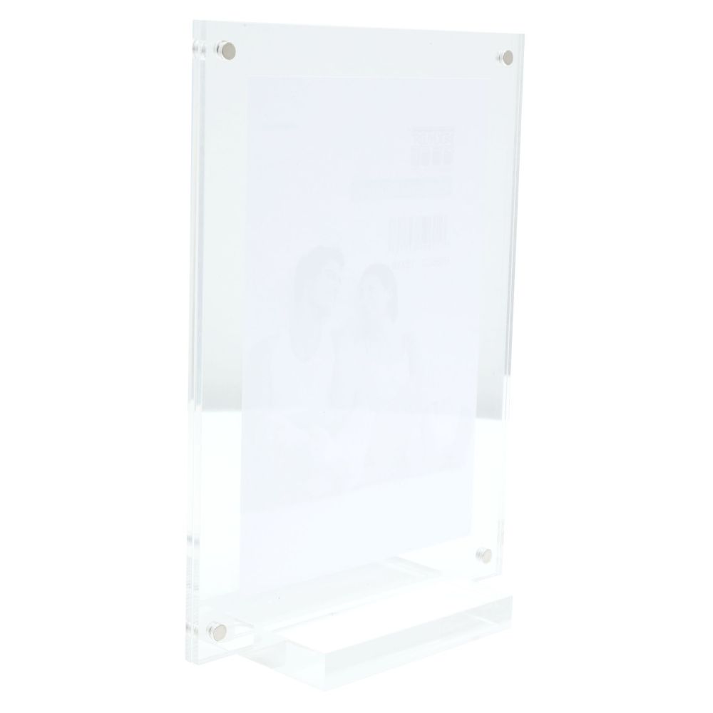Deknudt Magnetic and transparent photo frame 6mm thick with base 20x20 S58SC1