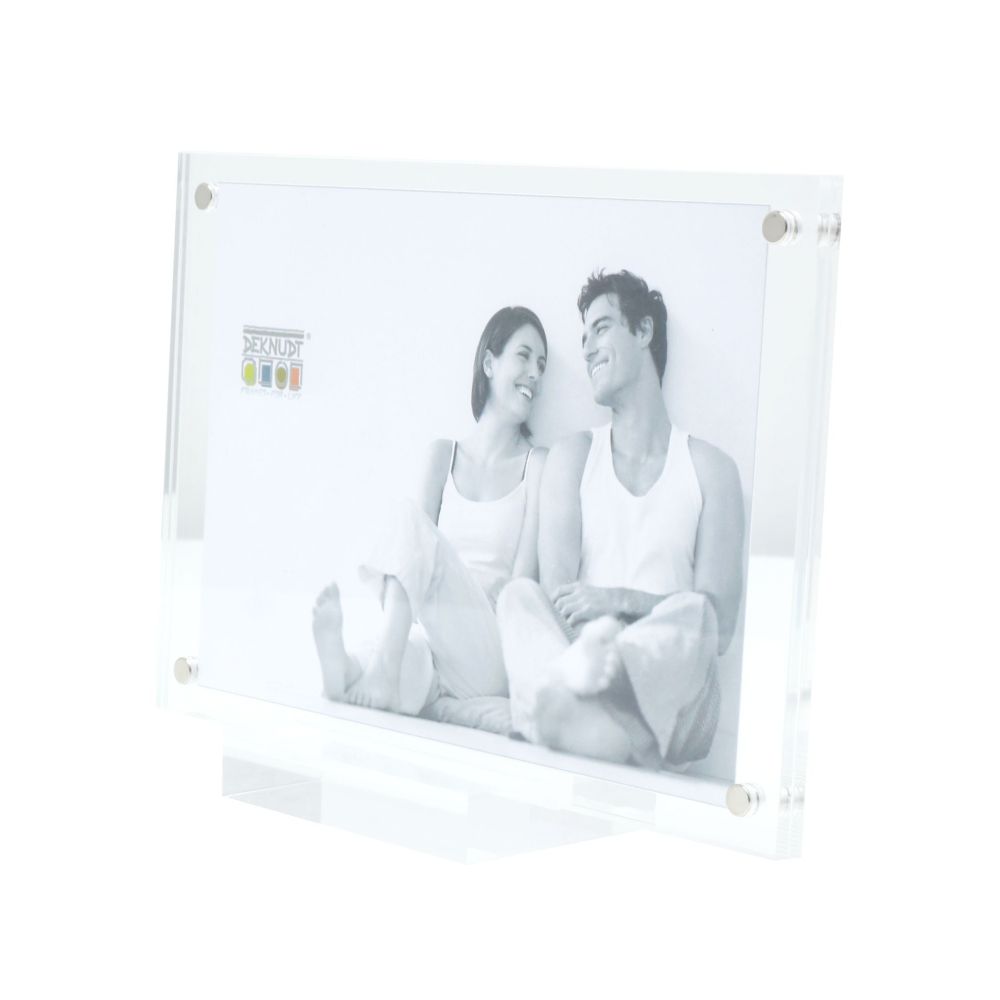 Deknudt Magnetic and transparent photo frame 6mm thick with base 20x20 S58SC1