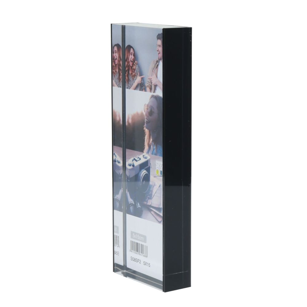 Deknudt Transparent block frame with black back 5x15 S58SF2