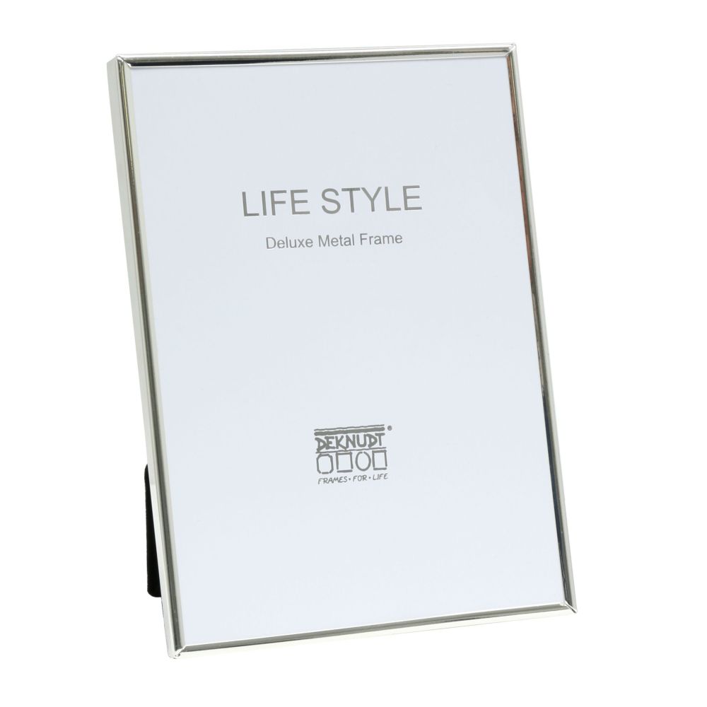 Deknudt Narrow metal frame in shiny silver S58MS1