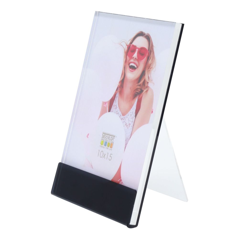 Deknudt Photo holder in black with stand 10x15 S58SG2