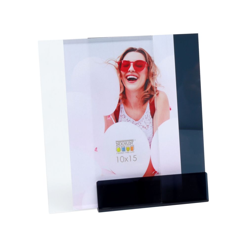 Deknudt Photo holder in black with stand 10x15 S58SG2