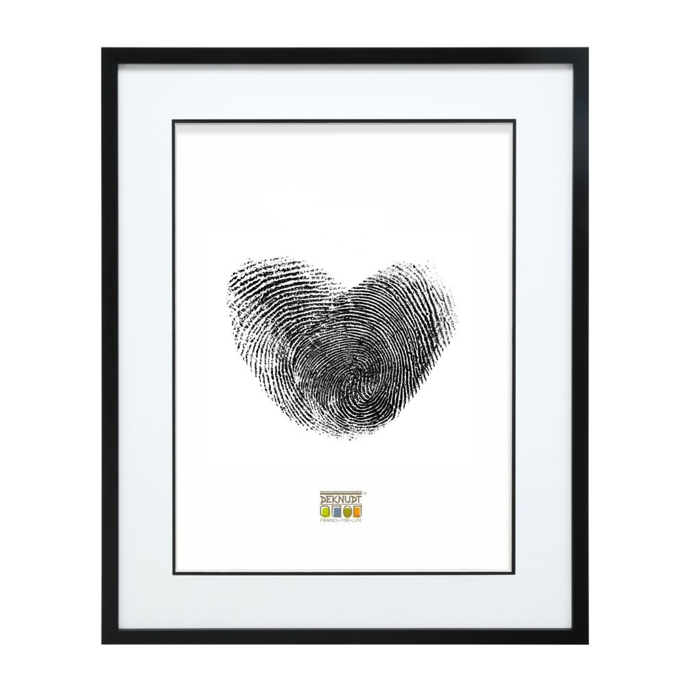 Deknudt Photo frame in black with passe-board 15x20 S43AK2